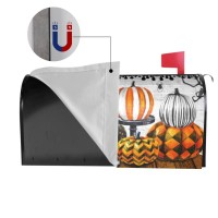 Halloween Mailbox Cover Fall Pumpkin Decorative Mailbox Covers Magnetic Halloween Mailbox Post Cover Home Garden Decor Outdoor S