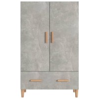 vidaXL Highboard Concrete Gray 276x122x453 Engineered Wood