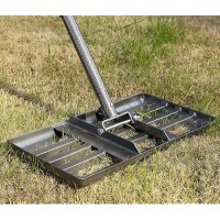 Lawn Leveling Rake 17X10 Heavy Duty Lawn Leveler With Adjustable Handle Dirt Ground Level Tool For Yard Garden 72 Inch