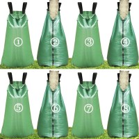 Refasen Tree Watering Bag 20 Gallon Water Bags For Trees Slow Release Drip Irrigation Bag For Trees 8 Packs