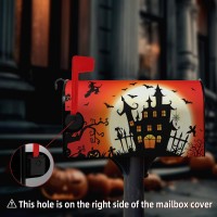 Halloween Mailbox Covers Magnetic Castle Witch Mailbox Cover Mailbox Wraps Post Letter Box Covers Garden Decorations Outdoor 21