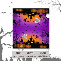 Dacawin Halloween Mailbox Covers Magnetic 21 X 18 Bats Ghost Pumpkin Spider Mailbox Cover Standard Size Mailbox Wraps Post L