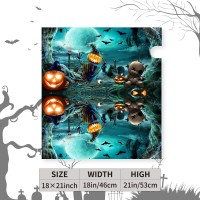 Dacawin Halloween Mailbox Covers Magnetic Cemetery Bats Mailbox Cover Mailbox Wraps Post Letter Box Covers Garden Decorations Ou