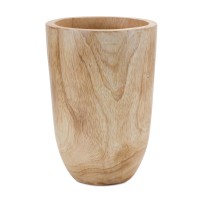 Wood Vase Planter 10H