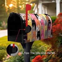 Dacawin Cat Mailbox Covers Magnetic Watercolor Mailbox Cover Mailbox Wraps Post Letter Box Covers Garden Decorations Outdoor 21