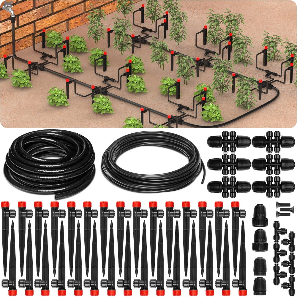 Carpathen Drip Irrigation System Adjustable Quick Connect Irrigation System For Garden Raised Beds Complete Garden Watering