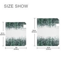 Winter Forest Tree Scenery Snow Magnetic Mailbox Cover Christmas White Green Xmas Mailbox Covers Standard Size Garden Yard Post