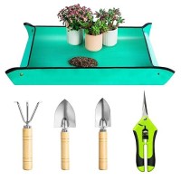 Josteve Plant Repotting Mat 5Pcs Succulent Tools Mini Garden Small Gardening Tools Indoor Pruning Shear Gardening Scissor Han