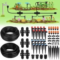 Landtouch Drip Irrigation System Garden Watering System With Adjustable Drip Emitters Misting Sprinkler Efficient Sprinkler Sy