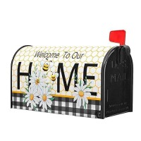 Welcome To Our Home Summer Mailbox Covers Magnetic Standard Size 21 X 18 Summer Daisy Floral Magnetic Mailbox Covers Bumble