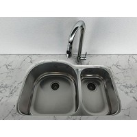 Stainless Steel Kitchen Sink - 20.5 X 9.7 X 31.5 In.