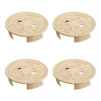 Underhill Sprinkler Valve Round Box Lid Versalid 10 Inch Universal Cover For Automatic Irrigation System Tan Vl10T4 4 Pack