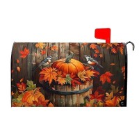 Fall Mailbox Covers Magnetic Standard Size 18X21Inch Fall Maple Leaves Mailbox Covers Magnetic Autumn Harvest Mailbox Cover Fall