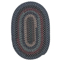 Boston Common Polypropylene Braided Rug 3Feet by 5Feet Winter Blues