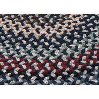 Boston Common Polypropylene Braided Rug 3Feet by 5Feet Winter Blues