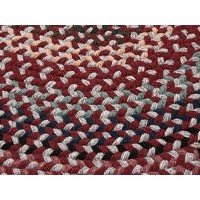 Boston Common Polypropylene Braided Rug 10Feet by 13Feet Brick Marketplace