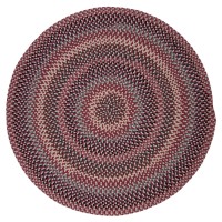 Boston Common Polypropylene Braided Round Rug 10Feet Brick Marketplace