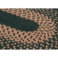 Madison Oval Area Rug 4 by 6Feet Alpine Green