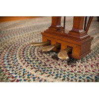 Twilight Round Area Rug 4 by 4Feet Federal Blue