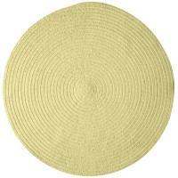 Spring Meadow Braided Rug 8x8 Sprout Green