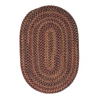 Twilight Round Area Rug 4 by 4Feet Rosewood