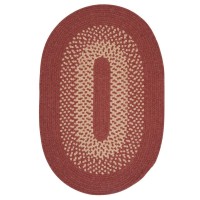 Jackson Oval Area Rug 5 by 8Feet Rosewood