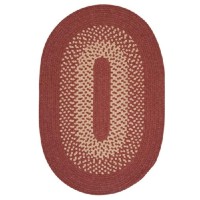 Jackson Oval Area Rug 7 by 9Feet Rosewood