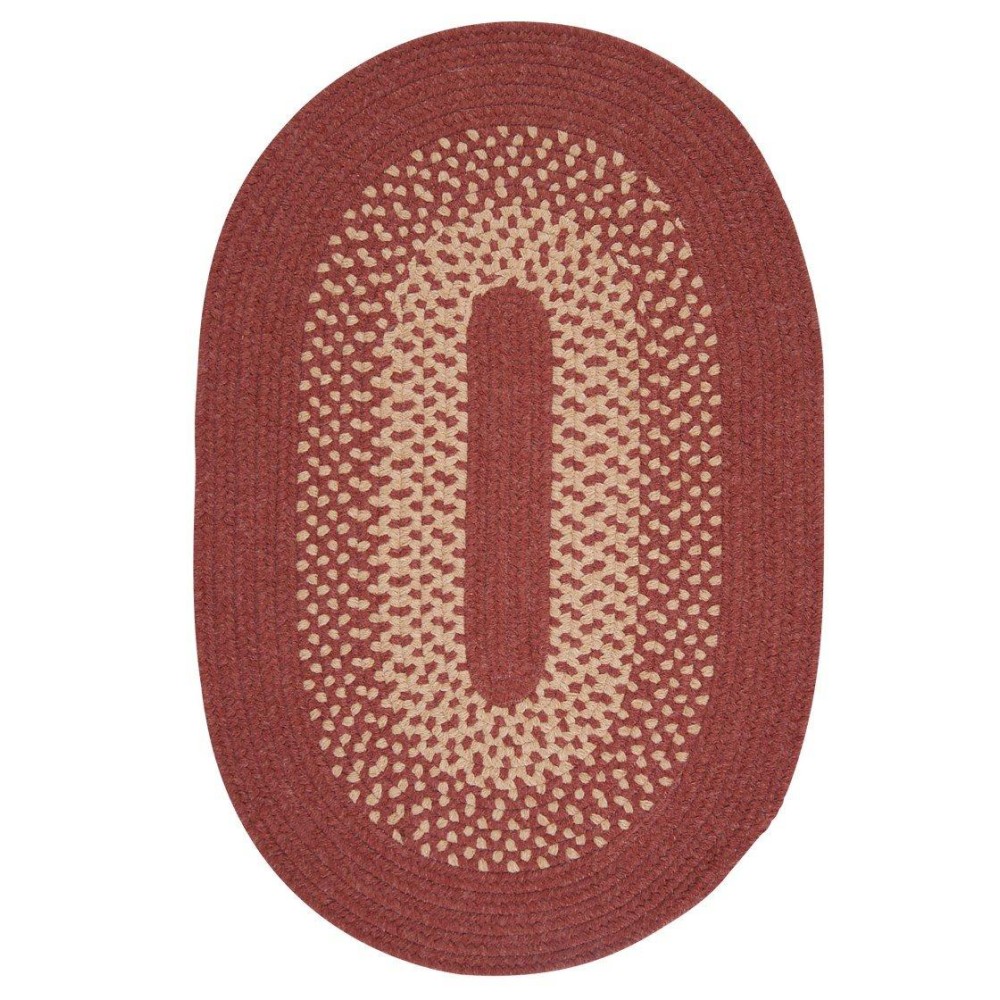 Jackson Oval Area Rug 10 by 13Feet Rosewood