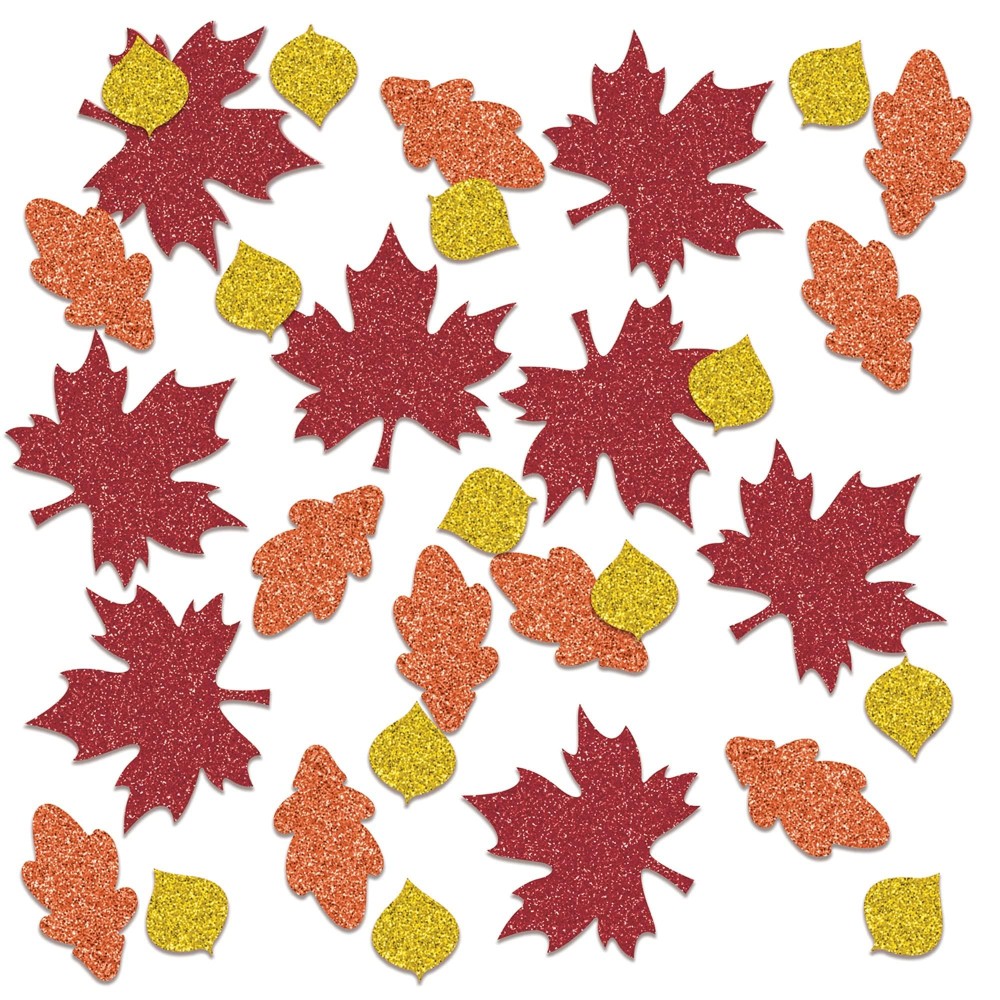 Fall Leaf Deluxe Sparkle Confetti