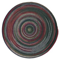 Chestnut Knoll Round Area Rug 4Feet Thyme Green