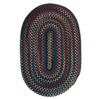 Chestnut Knoll Polypropylene Braided Rug 7 x 9 Blue