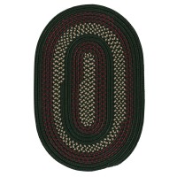 Deerfield Round Area Rug 6Feet Hunter Green