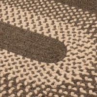 Madison Oval Area Rug 2 by 8Feet Roasted Brown