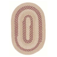 Colonial Mills Deerfield IndoorOutdoor Braided Area Rug Taupe