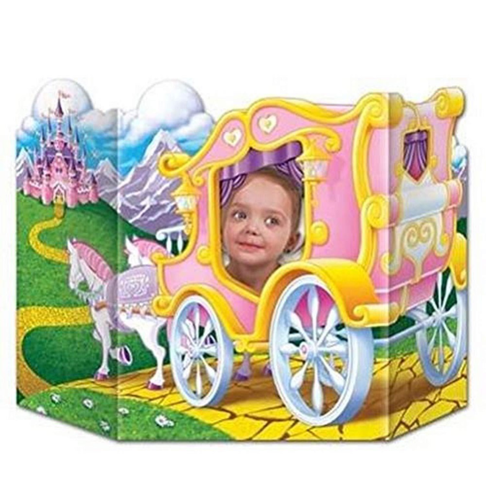 Beistle Princess Chariot Wagon Photo Door Banner 3 1 X 25 Multicolored