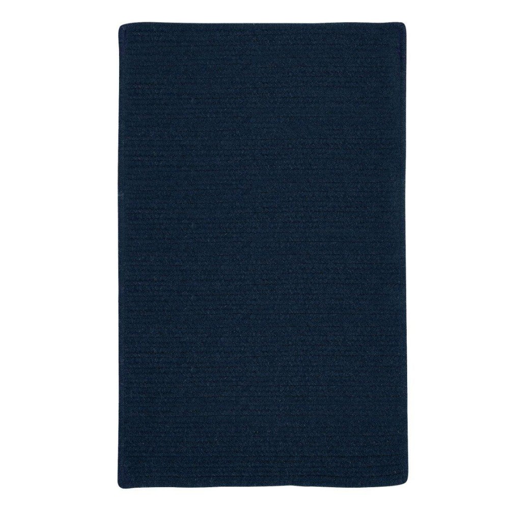 Colonial Mills Courtyard Rectangular 2 x 3 Braided Modern Area Rug In Blue Solid