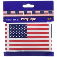 American Flag Party Tape Party Accessory 1 Count 1Pkg