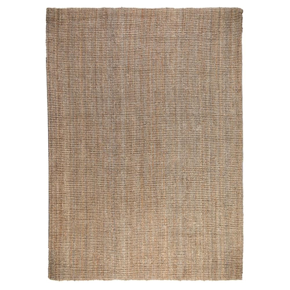 Annello Handspun Jute Area Rug Soft Sand and Rich Gray 9x12