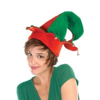 Beistle 20736 Felt Elf Hat With Bells One Size Fits Most Redgreen