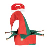 Beistle 20736 Felt Elf Hat With Bells One Size Fits Most Redgreen