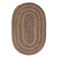 Twilight Round Area Rug 4 by 4Feet Oatmeal