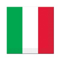 Beistle 16 Piece Disposable Paper Italian Flag Lunch Napkins Fiesta Tableware Christmas Party Supplies 65 Red White Green