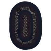 Colonial Mills Floor Decorative Deerfield Midnight Blue 2x3 Oval Rug