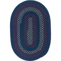 Colonial Mills Floor Decorative Deerfield Midnight Blue 2x3 Oval Rug