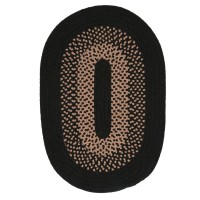 Madison Round Area Rug 10Feet Jet Black