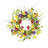 Summer Garden Trumpet Wreath