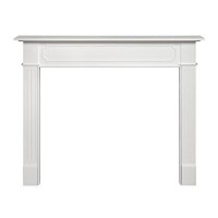 Pearl Mantels 52048 Berkley Paint Grade Fireplace Mantel 48Inch White 48 Inch