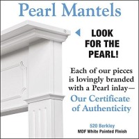 Pearl Mantels 52048 Berkley Paint Grade Fireplace Mantel 48Inch White 48 Inch