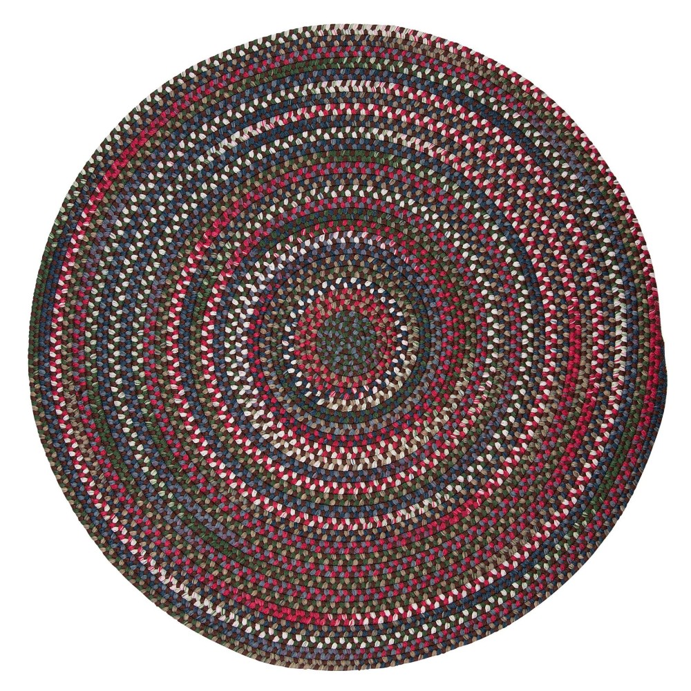 Chestnut Knoll Round Area Rug 12 x 12 Saddle Brown