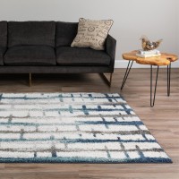 Reston 30 Blue 8X10 Area Rug